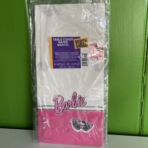 NEW - VTG 1993 HALLMARK MATTEL BARBIE PAPER PARTY TABLECLOTH Cover 54" X 89"